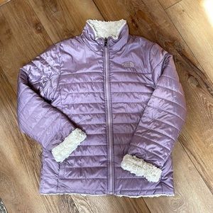 The North Face Girls jacket Reversible.